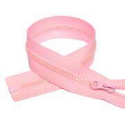 Молния трактор,№5, разъемная  75 см, нежно розовый