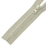 Молния трактор,№5,разъемная  18 см, светло-серый, с небольшим оттенком беж