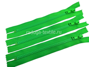 Молния трактор № 5, 1 замок.  Не разъемная. Длина 18 см. Яркий салат.