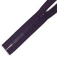 Молния трактор, №5, не разъемная 18 см, темный фиолет