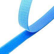 Лента-липучка, цвет голубой, ширина 25мм.