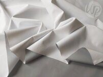 Трехслойная мембранная ткань. 10К/10К .Цвет белый.