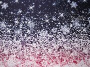 Плащевая ткань таслан"Фуксия купон из нежных снежинок на фоне баклажан"- отрез 1.57м, без брака, скидка 20%.