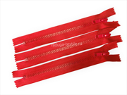 Молния трактор № 5, 1 замок. Не разъемная. Длина 18 см. Красный.